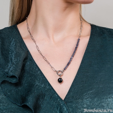 Колье Fiore Luna, AGAT GREY